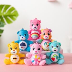 Set of 6 Micro Teenies Care Bears 3” Plush Figures